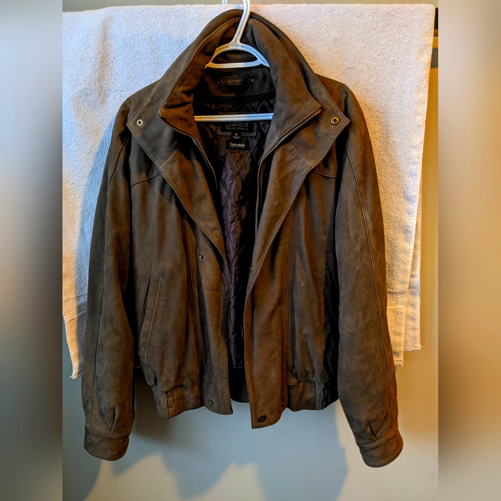 Men's Danier Leather Jacket - Brown